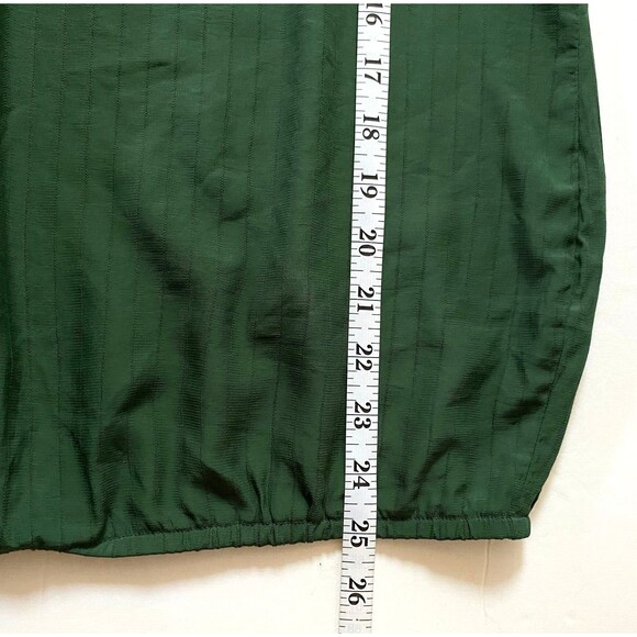 Elliott & Vine Ruffle Overlay Yoke Blouse Womens Size 3X Forest Green Runs Small - Picture 12 of 12